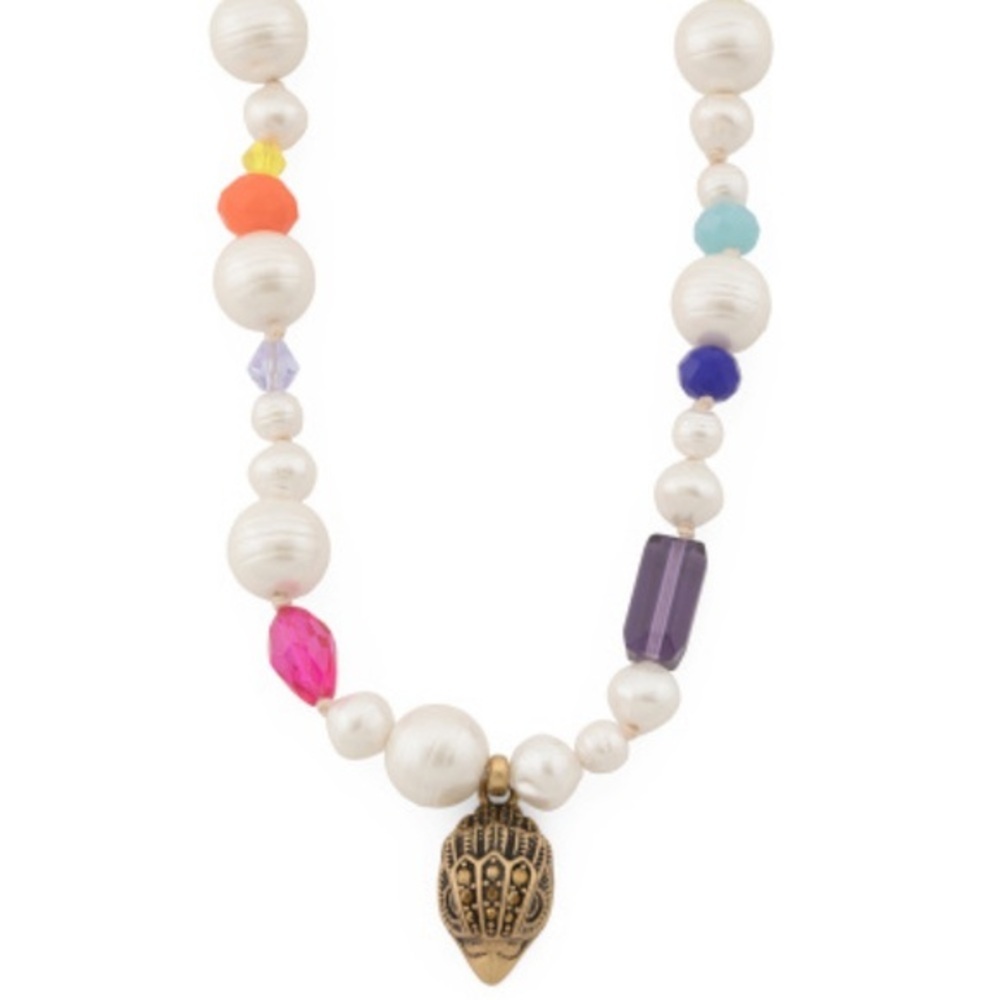 KURT GEIGER Eagle Charm Pearl Beaded Necklace - Picture 6 of 6